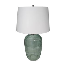 D16x27" Glass Table Lamp