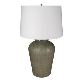 D18x28.5" Glass Table Lamp