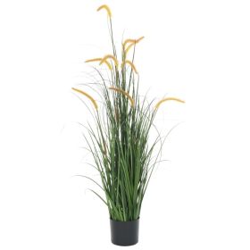 Artificial Grass Plant with Cattail 53.1"