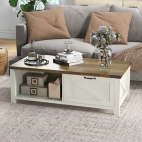 Coffee Table-Moose Brown, Arctic White