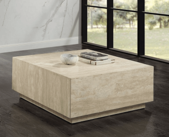 Deon Beige Travertine Coffee Table