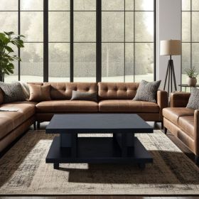 Laurel Canyon 49 inch Coffee Table, No Assembly Required, Clove Finish